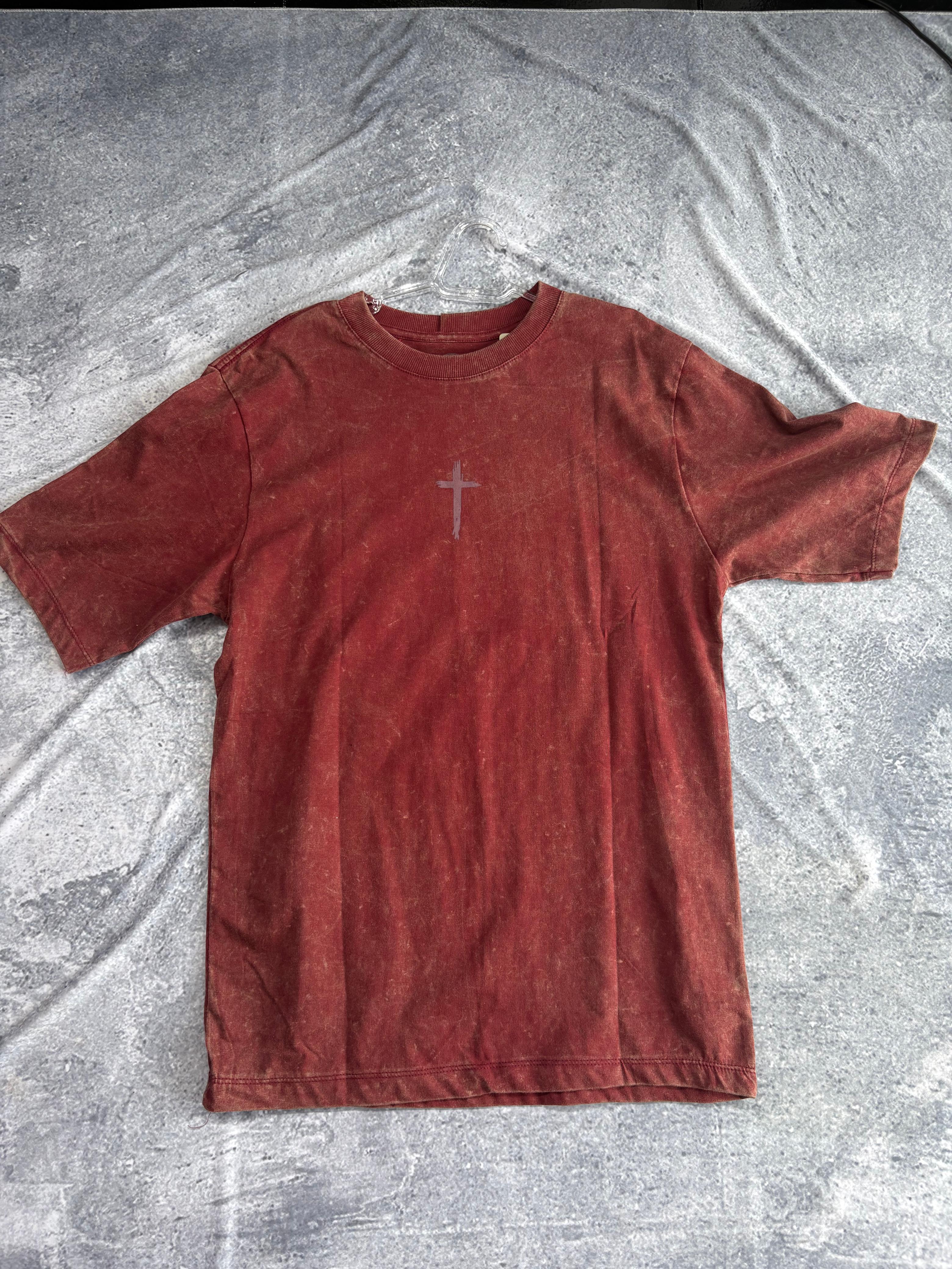 CAMISETA OVERSIZED CRISTÃ PREMIUM   VERMELHA