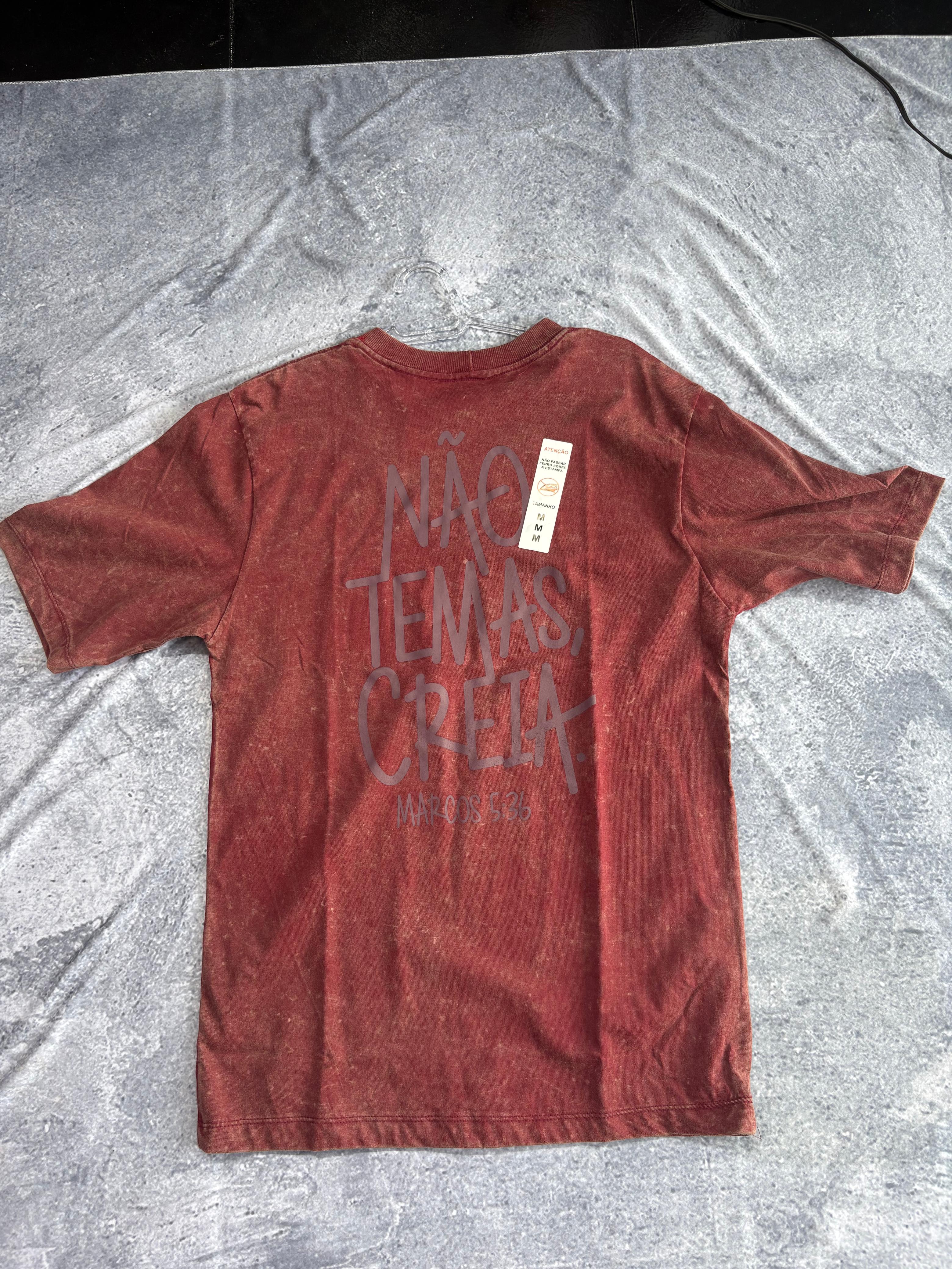 CAMISETA OVERSIZED CRISTÃ PREMIUM   VERMELHA