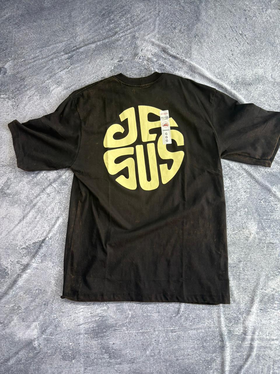 CAMISETA OVERSIZED CRISTÃ PREMIUM PRETA ( JESUS )