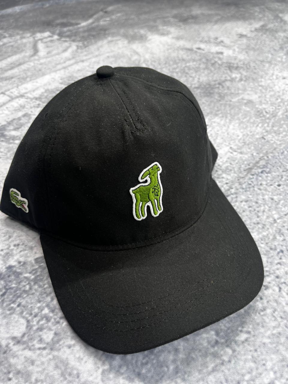 BONÉ STREET LACOSTE preto com verde