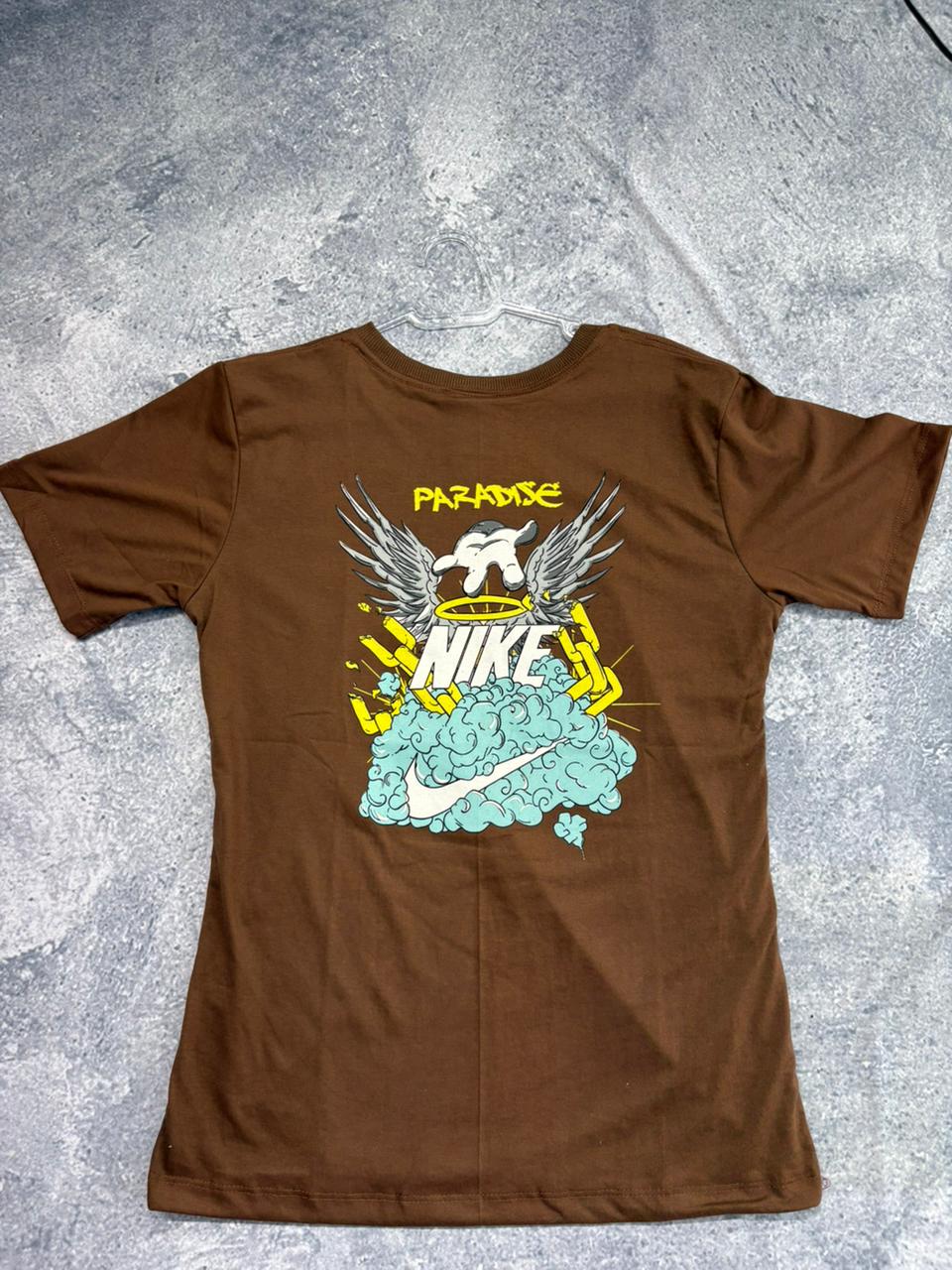 CAMISETA MALHA PREMIUM • 30.1 PENTEADA \& LAVADA marrom