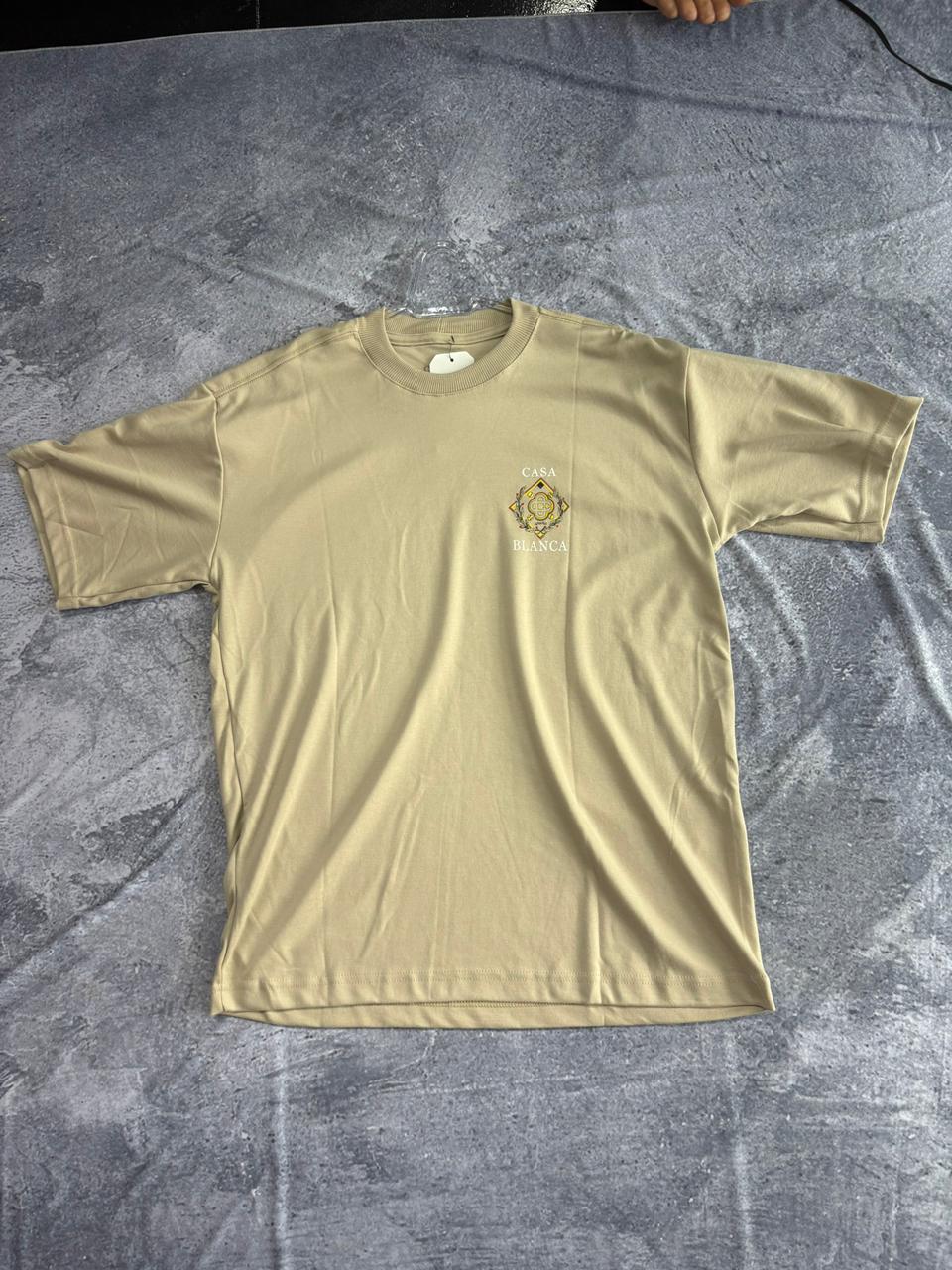 CAMISETA MALHÃO OVERSIZED CASA BLANCA BEGE