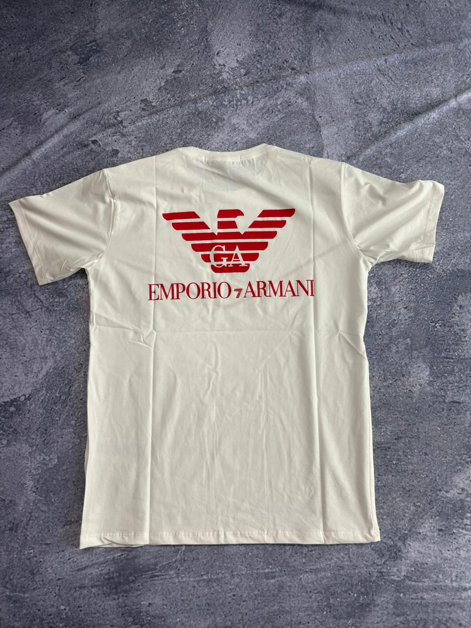 CAMISETAS DE GRIFE ARMANI, branca