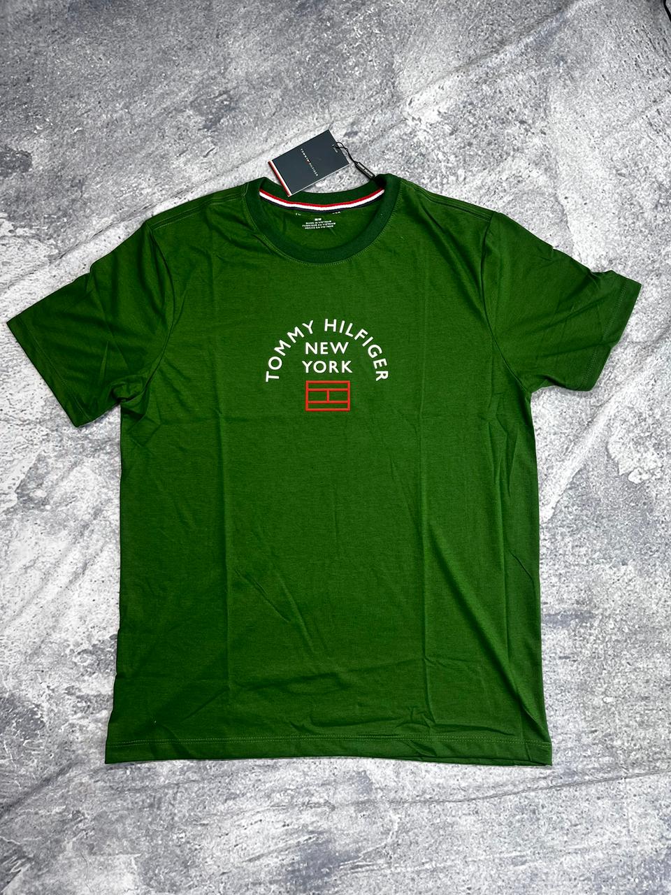 CAMISETAS 40.1 TOMMY HILFIGER NEW YORK VERDE