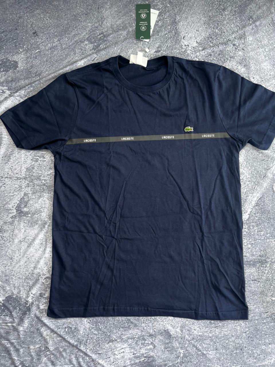 CAMISETAS 40.1 LACOSTE AZUL MARINHO