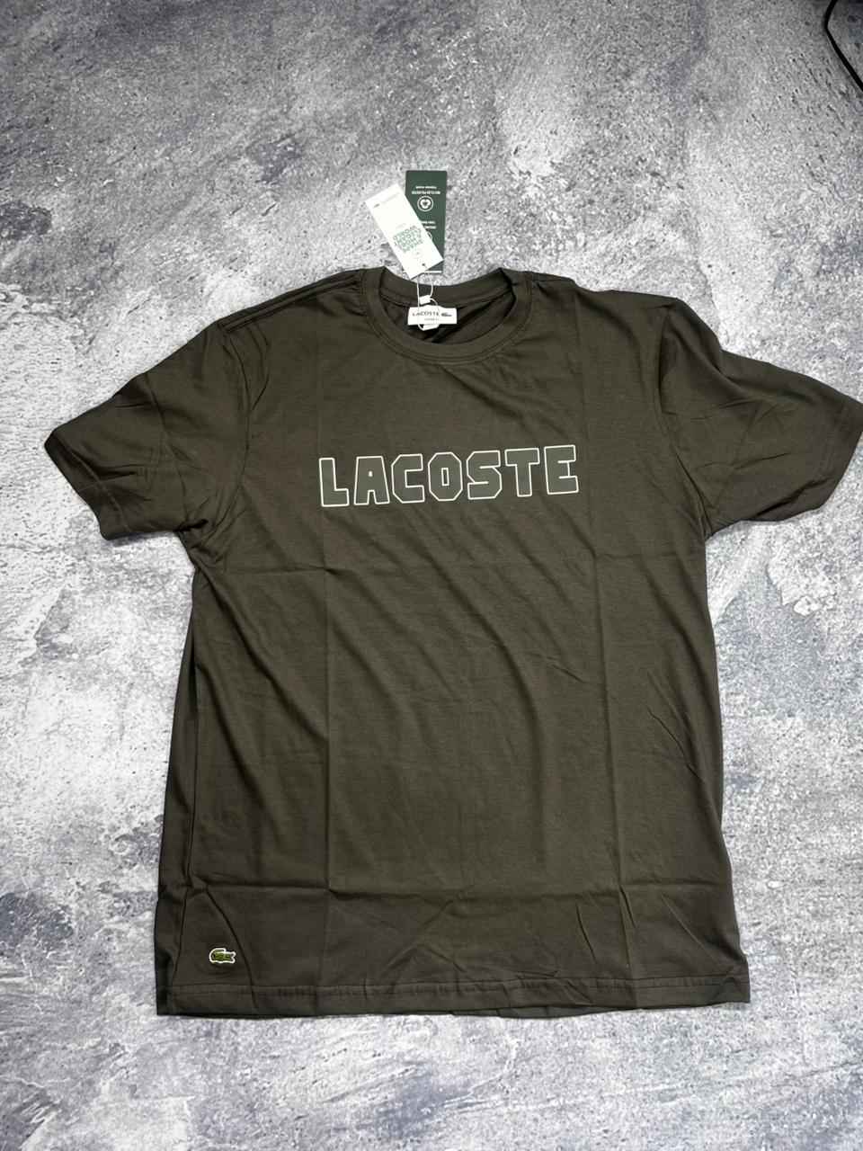 CAMISETAS 40.1 LACOSTE cinza