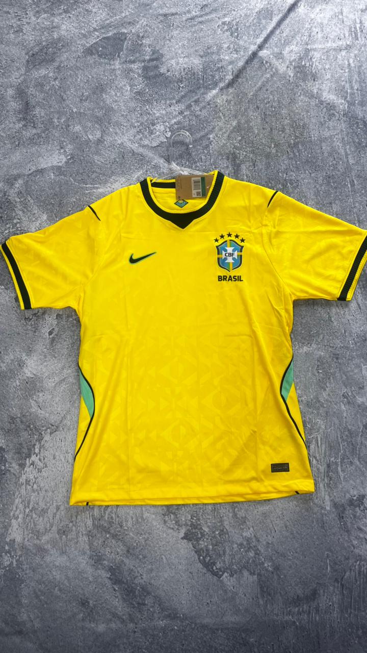 CAMISETA DO BRASIL TAILANDESA 1.1 , AMARELA COPA DO MUNDO