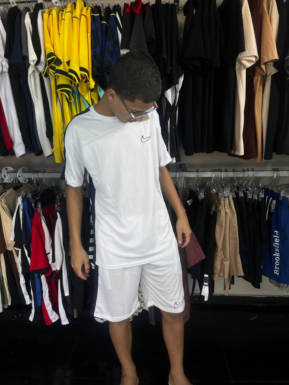 CONJUNTOS NIKE ACADEMY Branco com Azul escuro