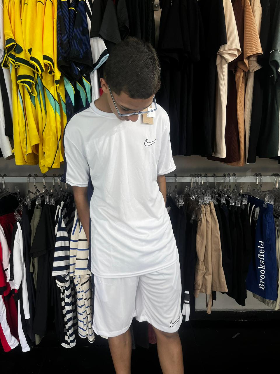 CONJUNTOS NIKE ACADEMY Branco com Azul escuro